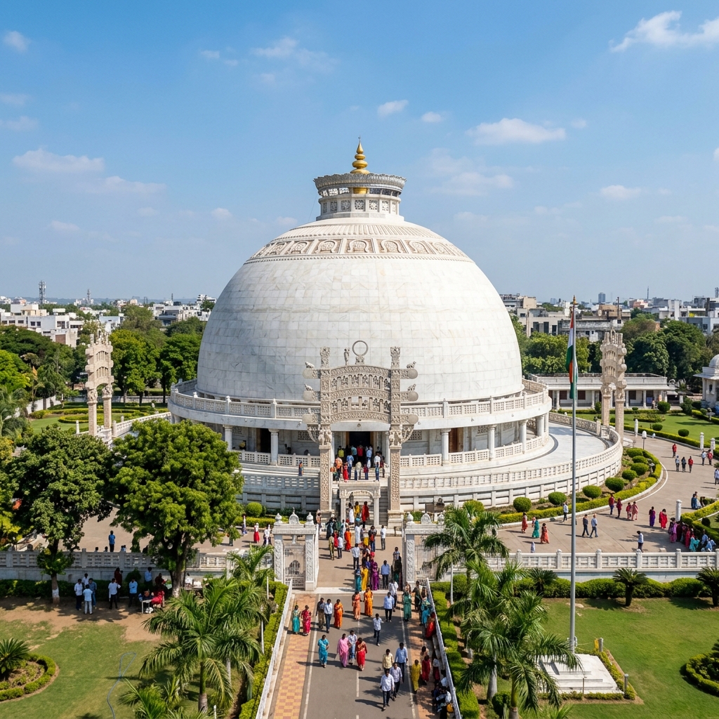 Nagpur White Dome Temple Landmark