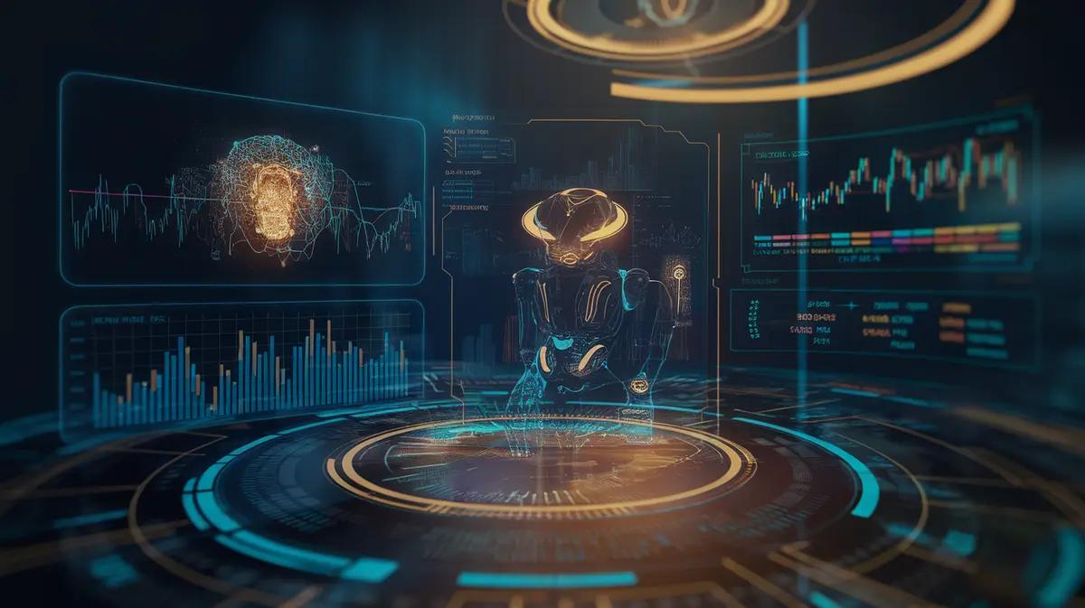 AI-powered financial technology visualizing lending intelligence